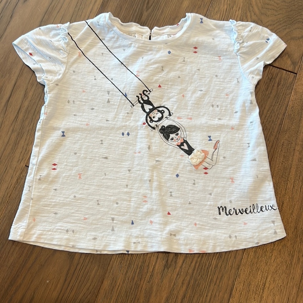 Zara Girls Circus Tee Size 18-24 Months